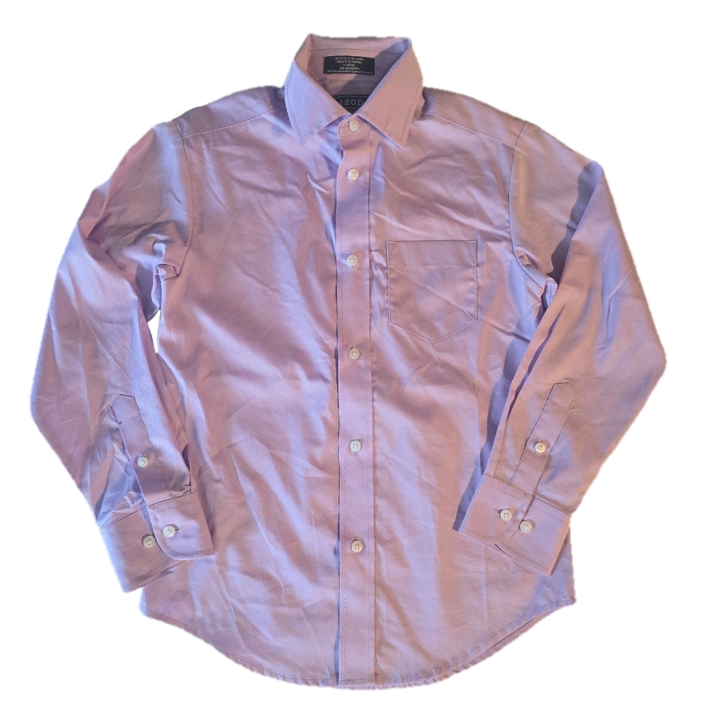 Izod Lavender Button Down Shirt Size 8